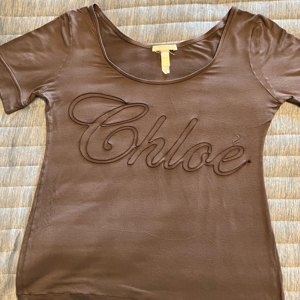 Cholé Chic Brown Short Sleeve Top by